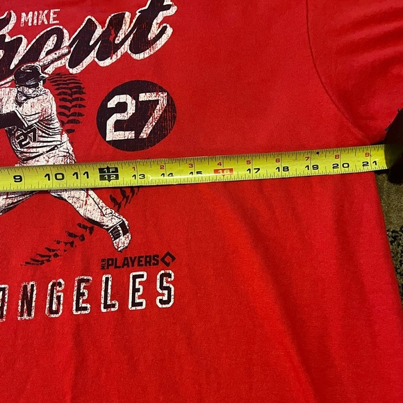 Delta Red Graphic Tee featuring Mike Trout from the Los Angeles Angels #Baseball - Picture 5 of 6